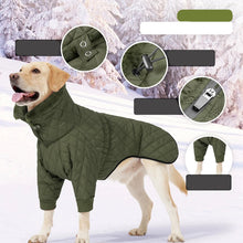 Alternate view of the Reflective Winter Dog Puffer Coat