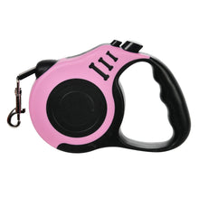 Retractable Dog Leash in Pink