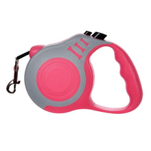 Retractable Dog Leash in Red Grey