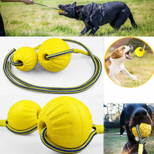 Rubber Ball with Rope Fetch & Chew Toy, product photo 10 of 10