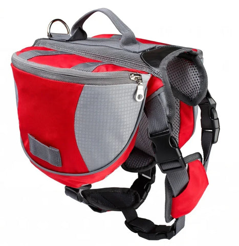 Saddle Bag Pet Harness Carrier in Red