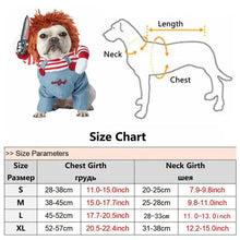 Chucky dog costume size and fit guide