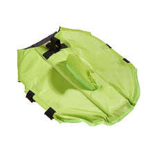 Shark Fin Dog Life Jacket, Adjustable Swim Vest in Green