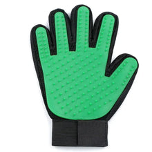 Silicone Pet Grooming Gloves in Green (Right)