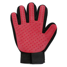 Silicone Pet Grooming Gloves in Red (Right)
