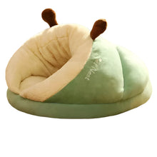Small Dog Kennel Bed in Green
