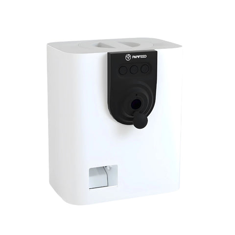 Smart Pet Feeder with HD Camera in White