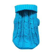 Soft Winter Pet Sweater in Lake Blue