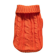 Soft Winter Pet Sweater in Orange