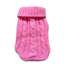 Soft Winter Pet Sweater in Pink