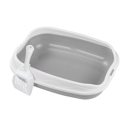 Spatter-Proof Cat Litter Box in Grey
