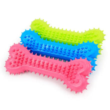 Spiked Rubber Bone Chew Toy in Random colour