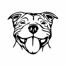 Staffy Inspired Car Sticker in Black