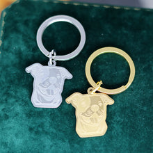 Stainless Bull Terrier Inspired Keychain, product photo 4 of 5
