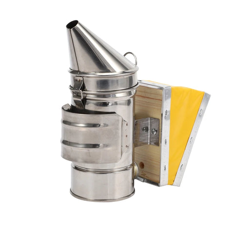 Stainless Steel Bee Smoker in Yellow Silver
