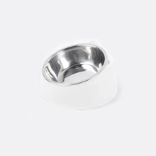 Stainless Steel Non Slip Pet Bowl in White