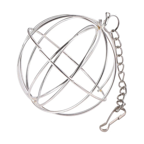 Wire hanging hay ball with chain