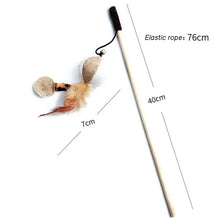 Alternate view of the Stretchable Feathered Teaser Toys for Cats