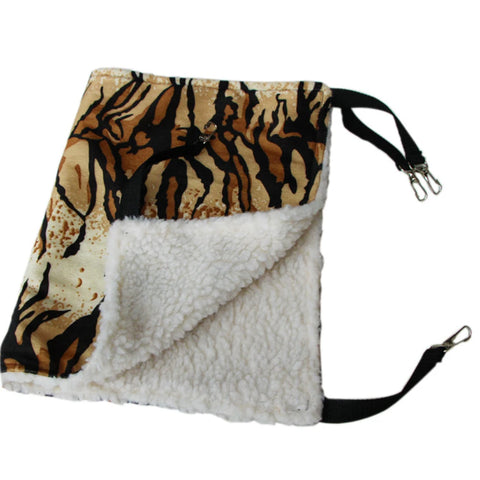 Super Comfy Plush Cat Hammock in Tiger Stripe