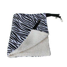 Super Comfy Plush Cat Hammock in Zebra Stripes