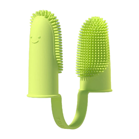 Super Soft Double Finger Tooth Brush in Yellow
