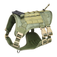 Tactical Dog Harness for Training in Green Harness