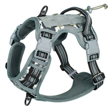 Tactical No-Pull Dog Harness for Dogs in Light Grey