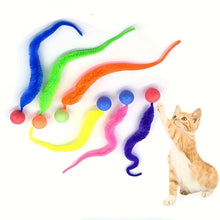 Alternate view of the Teasing Indoor Cat Worm Elastic Toy