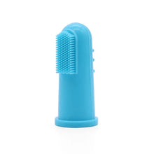 Teeth Cleaning Finger Pet Toothbrush in 1 Piece Toothbrush Blue