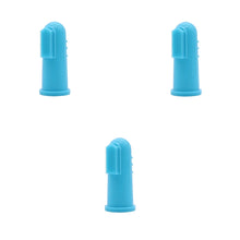 Teeth Cleaning Finger Pet Toothbrush in 3 Pieces Toothbrush Blue