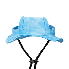 Tie-Dyed Dog Baseball Cap with Ear Holes in Blue