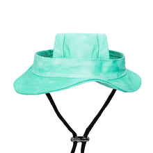 Tie-Dyed Dog Baseball Cap with Ear Holes in Green
