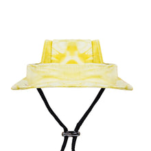 Tie-Dyed Dog Baseball Cap with Ear Holes in Yellow