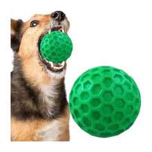 Tough Rubber Dog Chew Ball on a white background