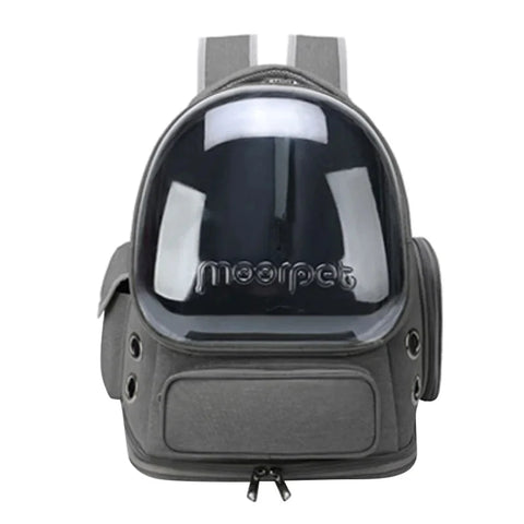 Transparent Pet Carrier Backpack in Grey
