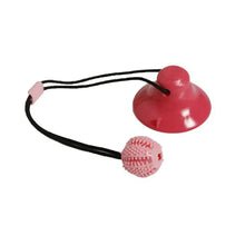 Tug Toy for Pets with Suction Cup in Red