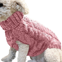 Turtleneck Sweater for Dogs in Rose Pink