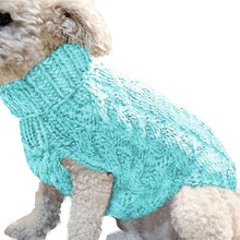Turtleneck Sweater for Dogs in Turquoise