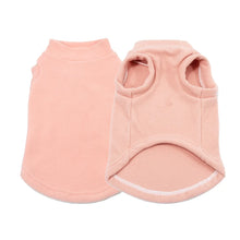 Warm Fleece Pet Vest for Winter Comfort in Pink