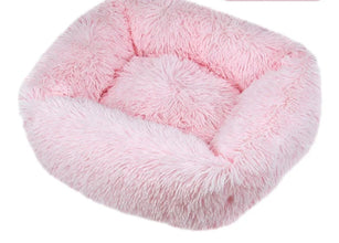 Washable Dog Bed in Light Pink