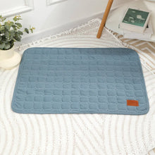 Washable Pet Waffle Mat in Blue