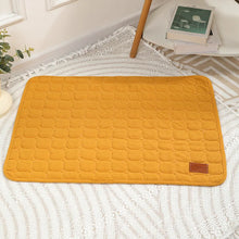 Washable Pet Waffle Mat in Yellow