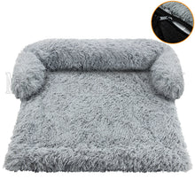 Washable Soft Bed for Pets in Grey with Zipper