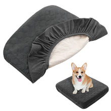 Washable Waterproof Dog Bed Covers in Dark grey