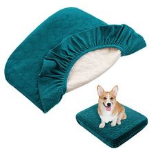 Washable Waterproof Dog Bed Covers in Peacock green