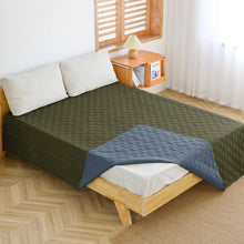 Waterproof Dog Bed Covers for Couch in Green Blue