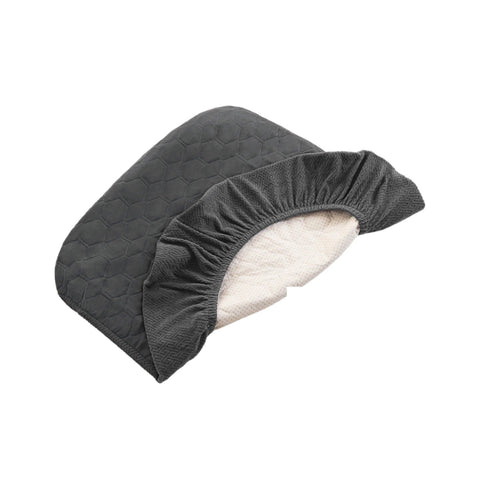 Grey quilted waterproof washable dog bed cover