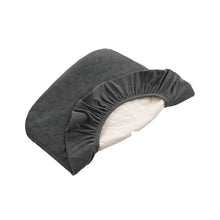 Grey quilted waterproof washable dog bed cover