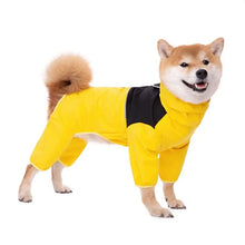 Waterproof Dog Jacket And Raincoat in Yellow