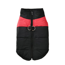 Waterproof Dog Jacket with D-ring Zipper Coat in Red